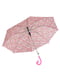 Зонт-полуавтомат розовый в принт | 6496736 | фото 2