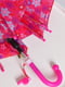 Зонт-полуавтомат розовый в принт | 6496738 | фото 4