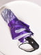 Зонт-полуавтомат фиолетовый в принт | 6496744 | фото 3
