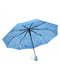 Зонт-полуавтомат голубой в принт | 6496747 | фото 2