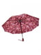 Зонт-полуавтомат бордовый в принт | 6496748 | фото 2