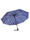 Зонт-полуавтомат синий в принт | 6496752 | фото 2