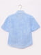 Рубашка голубая  с принтом | 6496912 | фото 2