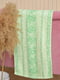 Полотенце кухонное махровое зеленого цвета | 6497333 | фото 2