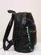 Рюкзак чорний із зеленими паєтками | 6497593 | фото 2
