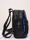 Рюкзак черный с синими пайетками | 6497596 | фото 2