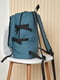 Рюкзак темно-зеленого цвета с принтом | 6497600 | фото 2