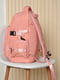 Рюкзак однотонний персикового кольору | 6497604 | фото 2