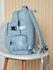 Рюкзак однотонный голубого цвета | 6497605 | фото 2