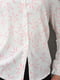 Рубашка бело-розового цвета с узором | 6497664 | фото 4