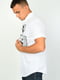 Рубашка мужская белая с принтом | 6498219 | фото 2
