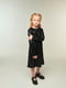 Сукня чорна декорована | 6500013 | фото 3