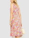 Платье в разноцветный цветочный принт | 6502265 | фото 4