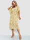 Сукня жовта в квітковий принт | 6502288 | фото 3