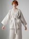 Костюм-кімоно зі штанами вільного фасону з льону жіночій "Еко" | 6502694 | фото 2