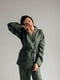 Костюм-кімоно зі штанами вільного фасону з льону жіночій "Папороть" | 6502696 | фото 2