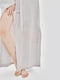 Сукня-кімоно з льону з широкими рукавами та декоративними необробленими краями і вишивкою. Колекція "Колоски" | 6502712 | фото 7