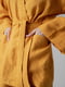 Костюм-кімоно зі штанами вільного фасону з льону жіночій "Шафран" | 6502744 | фото 8
