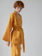 Костюм-кімоно зі штанами вільного фасону з льону жіночій "Шафран" | 6502744 | фото 6