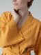 Костюм-кімоно зі штанами вільного фасону з льону жіночій "Шафран" | 6502744 | фото 7