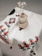 Ранер столовий з льону з машинною вишивкою. Різдвяна Колекція 45*250 | 6502770 | фото 3