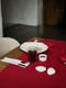 Доріжка на стіл (ранер) з льону з декором "Поле маків" 50*145 | 6502774 | фото 3