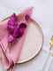 Серветки столові з льону класичні "Чайна троянда" | 6502784 | фото 2