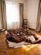 Комплект однотонної постільної білизни з льону у коричневому кольорі "Шоколад" | 6502816 | фото 2