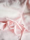 Комплект однотонної постільної білизни з льону у рожевому кольорі "Зефір" | 6502841 | фото 3