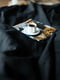 Комплект однотонної постільної білизни з льону у чорному кольорі "Вугілля" | 6502842 | фото 5