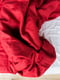 Комплект однотонної постільної білизни з льону у червоному кольорі "Поле маків" | 6502844 | фото 6
