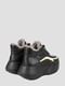 Кроссовки черные с контрастной вставкой | 6503030 | фото 6