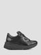 Кроссовки черные с логотипом бренда | 6503043 | фото 3