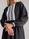 Сукня А-силуету чорна з мереживом | 6503076 | фото 2