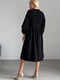 Сукня А-силуету чорна з мереживом | 6503076 | фото 3