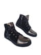 Ботинки черно-стального цвета | 6503416