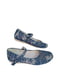 Туфли голубые с вышивкой | 6503686 | фото 2