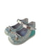Туфли серебристо-бирюзовые с принтом | 6503830 | фото 4