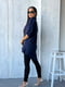 Блуза-туніка синя із дизайнерською вишивкою “Колоски” | 6505294 | фото 4