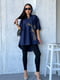 Блуза-туніка синя із дизайнерською вишивкою “Колоски” | 6505294 | фото 6