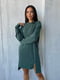 Сукня-туніка оверсайз з подовженою спинкою зелена | 6505318 | фото 8