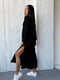 Сукня чорна з дизайнерською вишивкою "Кіт" | 6505320 | фото 3