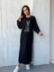 Сукня чорна з дизайнерською вишивкою "Кіт" | 6505320 | фото 4