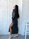 Сукня сірого кольору із ніжною вишивкою по рукавах | 6505321 | фото 4