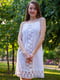 Сукня А-силуету біла з мереживом | 6506032 | фото 3