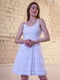 Сукня А-силуету біла з мереживом | 6506033 | фото 3