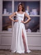 Сукня-максі біла з високим розрізом | 6506052 | фото 2