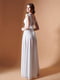 Белое платье из мерцающей ткани с открытой спинкой | 6506055 | фото 2
