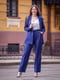 Синий классический костюм: жакет и брюки | 6506137 | фото 3