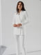 Білий класичний костюм: жакет та штани | 6506170 | фото 3